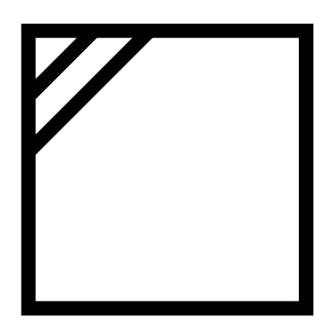 Tørkes i skyggen Symbol for at klær skal tørkes i skyggen